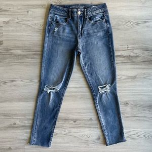 America Eagle Outfitters Super Stretch High Rise Jegging Skinny Jeans